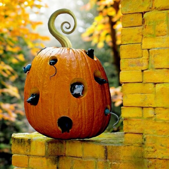 23-PACK LOT Push-In Mouse Mice Pumpkin Decorating Sets Jack-O-Lantern Halloween - Picture 8 of 14